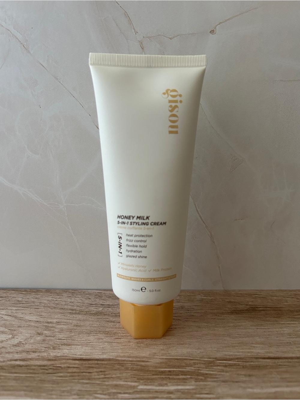 gisou honey milk leave in styling cream
